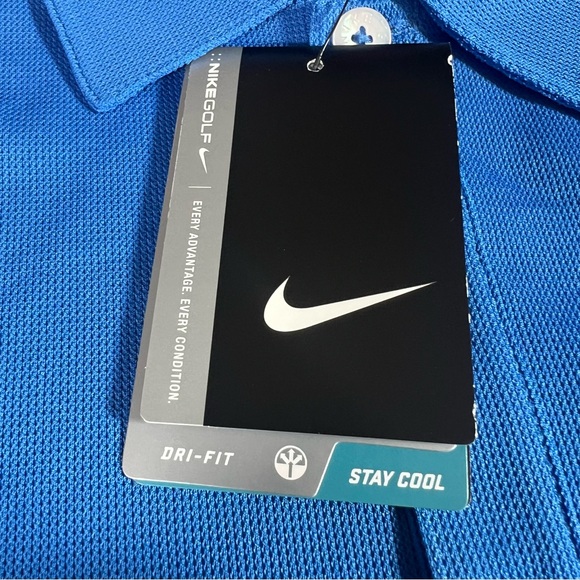 Nike Golf Men’s Bad Boy Mowers Performance Polo Shirt Blue Size XL NWT Dri-Fit - Picture 3 of 8